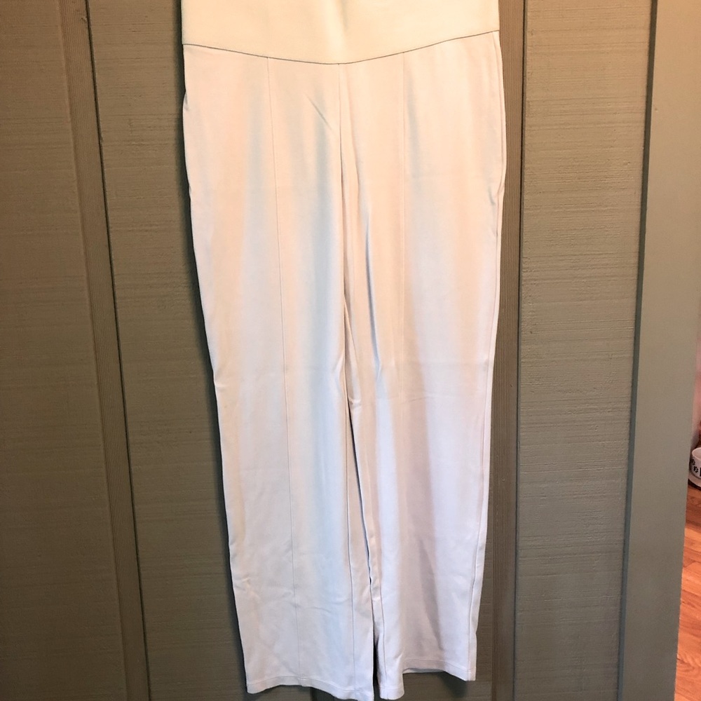 Allison Daley Express ADX Slims Pull On White Straight Pants 1X